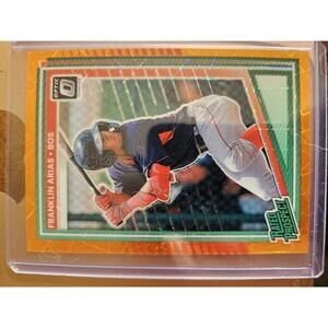 Franklin Arias - 2025 Donruss orange prizm insert - #175 - Boston - RAW Mint